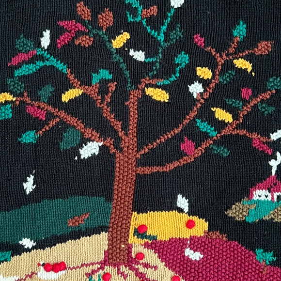 Vintage Cape Isle Knitters Farm Scene Sweater Size Medium - Picture 8 of 8